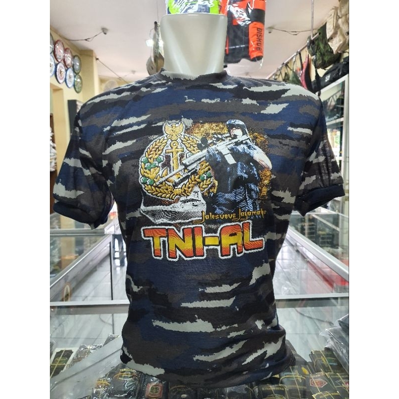 kaos loreng TNI AL | kaos dalamanTNI AL loreng | kaos dalam loreng TNI AL | kaos layar TNI AL loreng