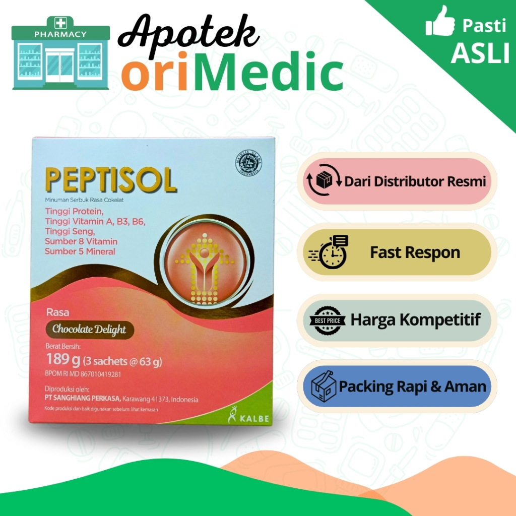 

Peptisol Cokelat 189 Gram