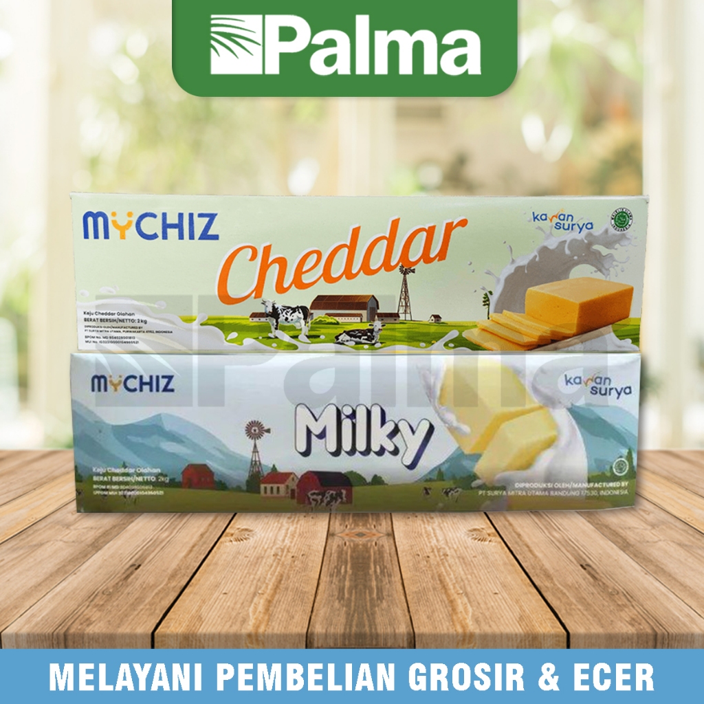 

MYCHIZ CHEDDAR 2KG & MYCHIZ MILKY 2KG