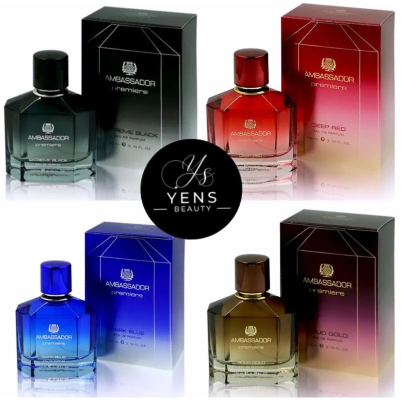 Ambassador Premiere Eau de Parfum /Ambassador Parfum dengan Aroma Pria & Wanita 110 ml