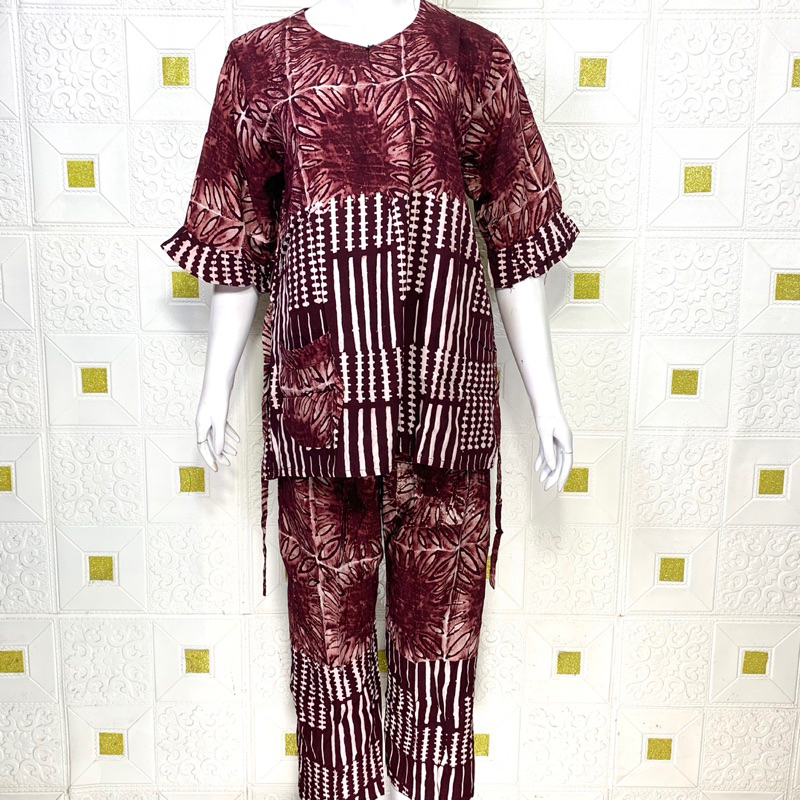 2. SETELAN CP BATIK MARINA | DASTER BATIK PEKALONGAN | BATIK CAP | BATIK TEBAL | PUTRI DIANA