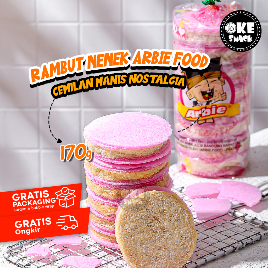 

Arbie Aromanis Gulali Rambut Nenek 170g