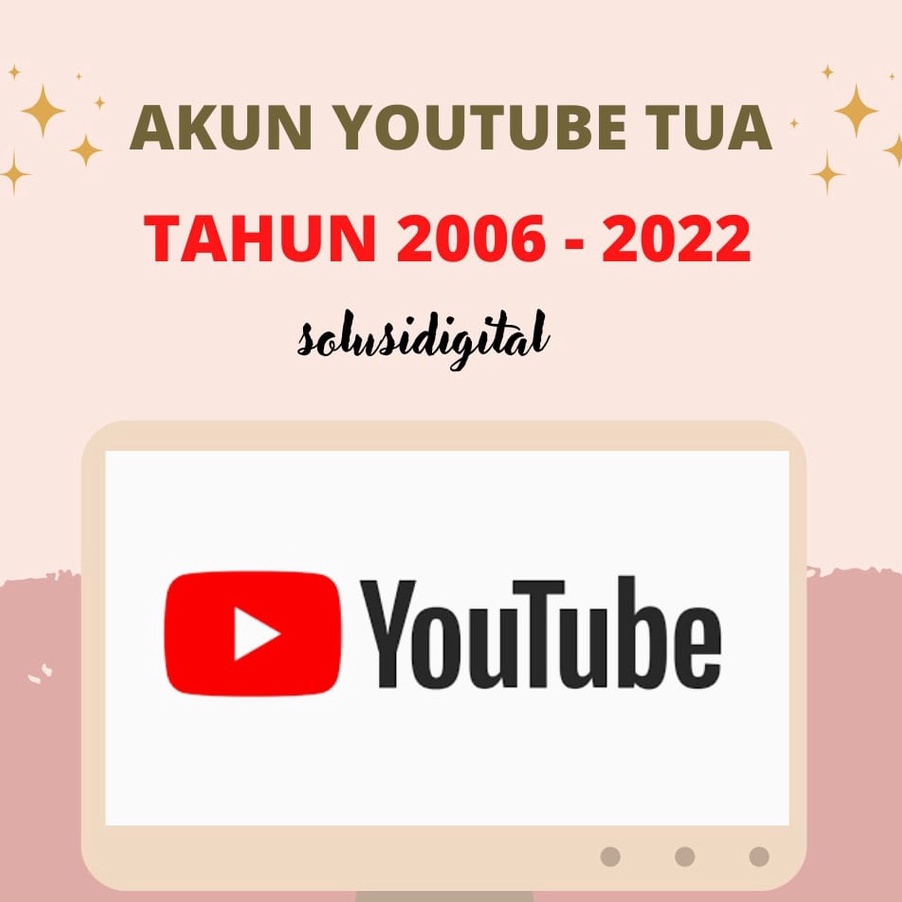 Super Akun Youtube TuaLawas Tahun 26222 Private dan Bergaransi