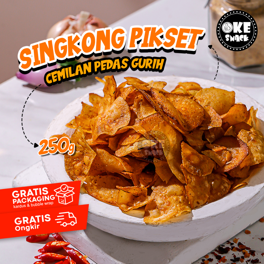 

Keripik Singkong Pikset Level 5 Pedas 250g