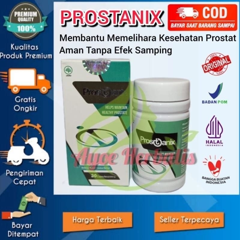 Prostanix Asli 100% Herbal Original Obat Prostat Ampuh Resmi Bergaransi