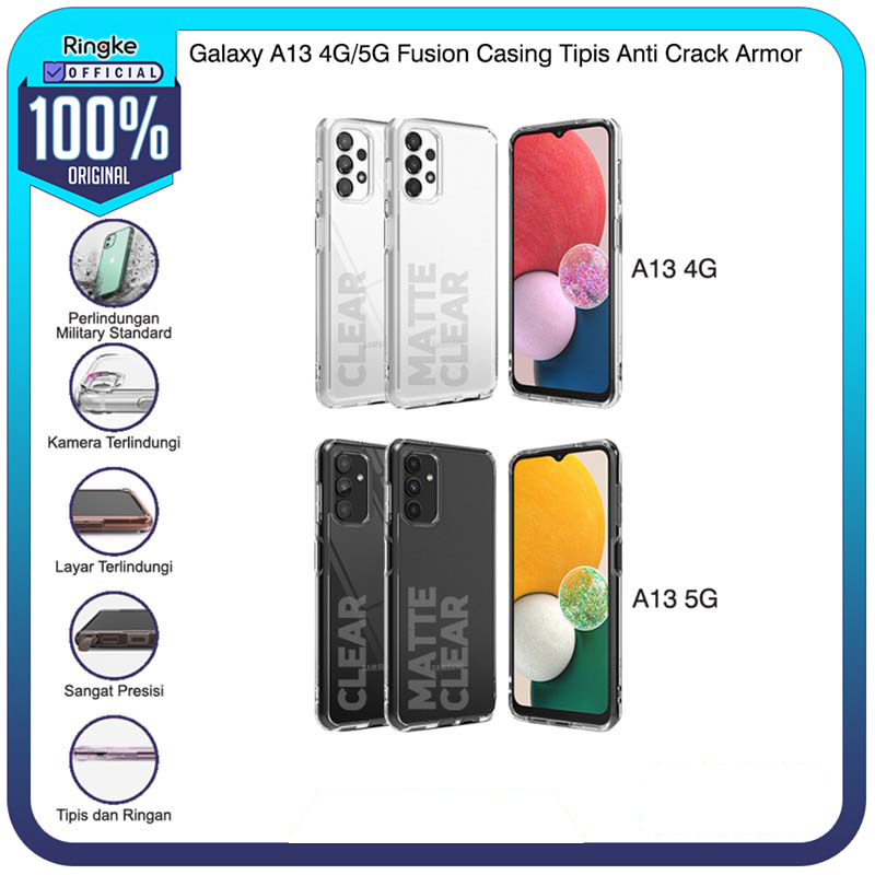 Ringke Samsung Galaxy A13 4G / 5G Fusion Casing Tipis Anti Crack Armor