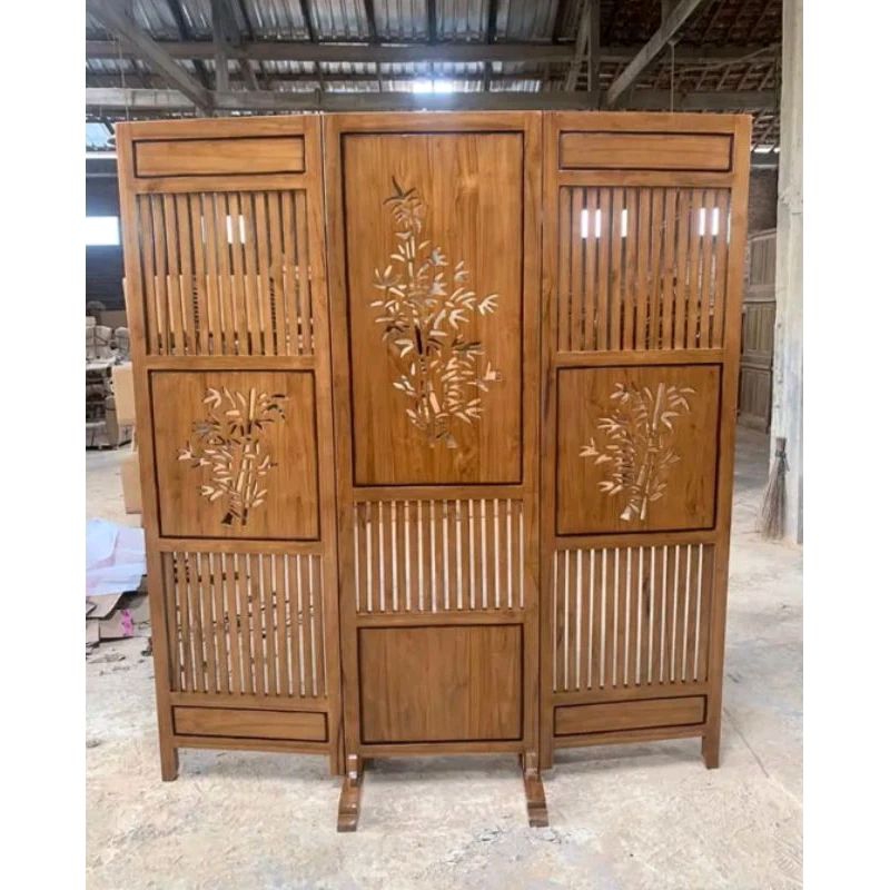 Sketsel pembatas ruangan minimalis jati