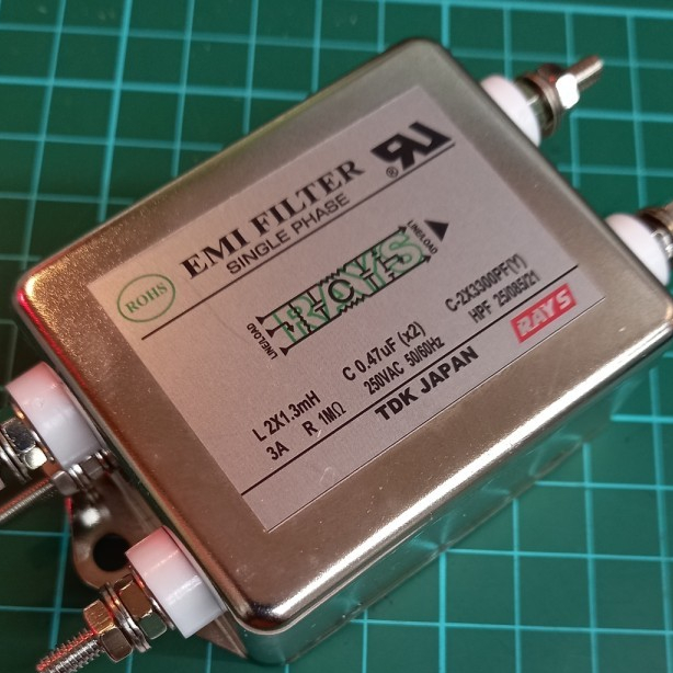 EMI FILTER/NOISE FILTER 3A SINGLE PHASE RAYS ORIGINAL EMI FILTER/NOISE FILTER 3A SINGLE PHASE RAYS O