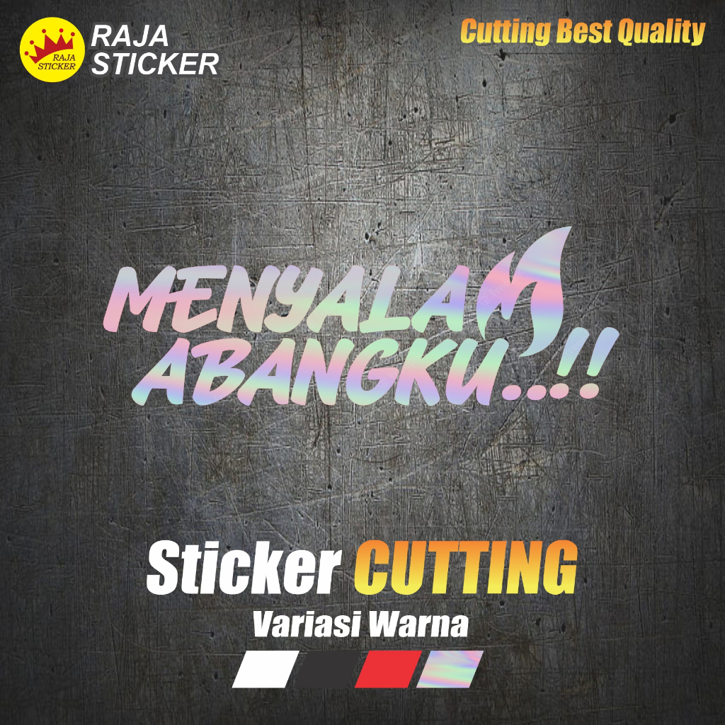 

Stiker Sticker cutting menyala abangku uk. 10cm