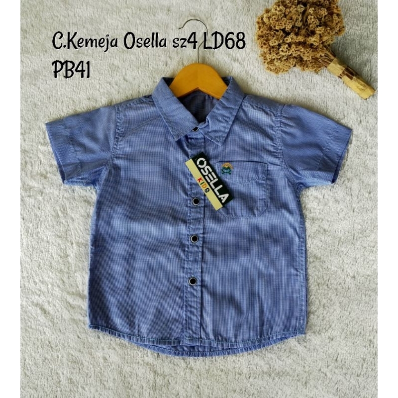 KEMEJA OSELLA KIDS LENGAN PENDEK