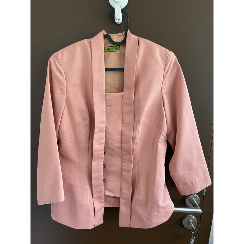 Kebaya Kutubaru Pink salem PRELOVED