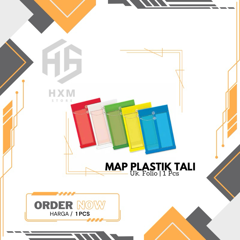 

Map Plastik Kancing Tali [1 Pcs]