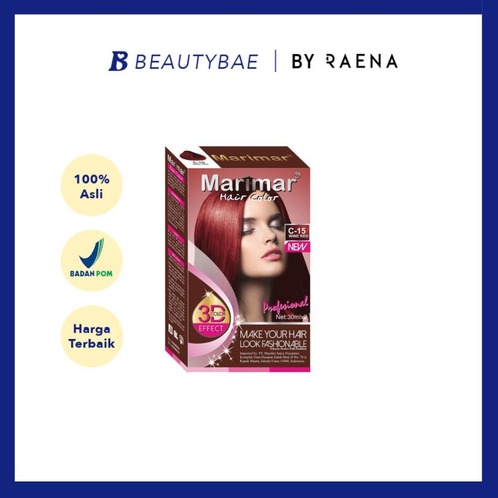 Marimar - Hair Color (Wine Red) C-15  | 30 ml x 2