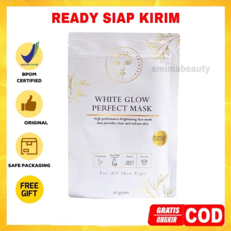 SKINFLAIR WHITE GLOW PERFECT MASK POWDER MASKER WHITENING GLOWING