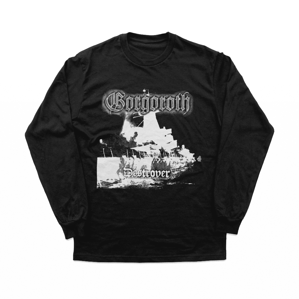Kaos Longsleeve Baju Band Gorgoroth Black Metal "Destroyer" Merchandise