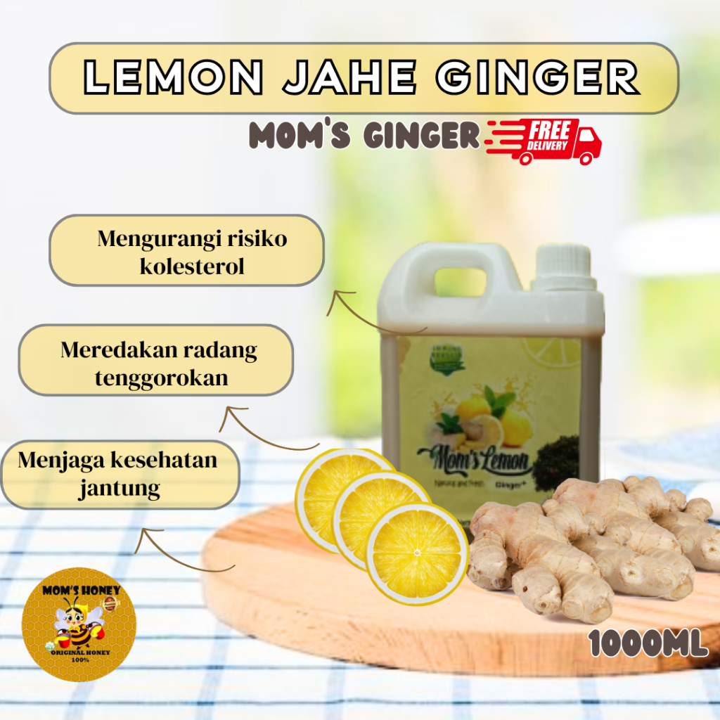 

Lemon Ginger Asli 1000ml By Moms Lemon Membantu Meredakan Mual