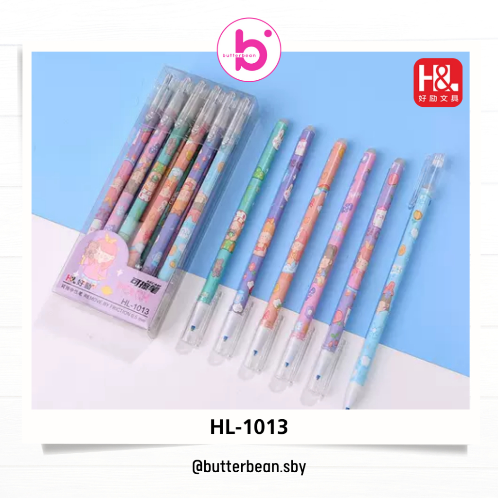 

HL-1013 Erasable Gel Pen Pulpen Hapus LUSIN 12 PCS