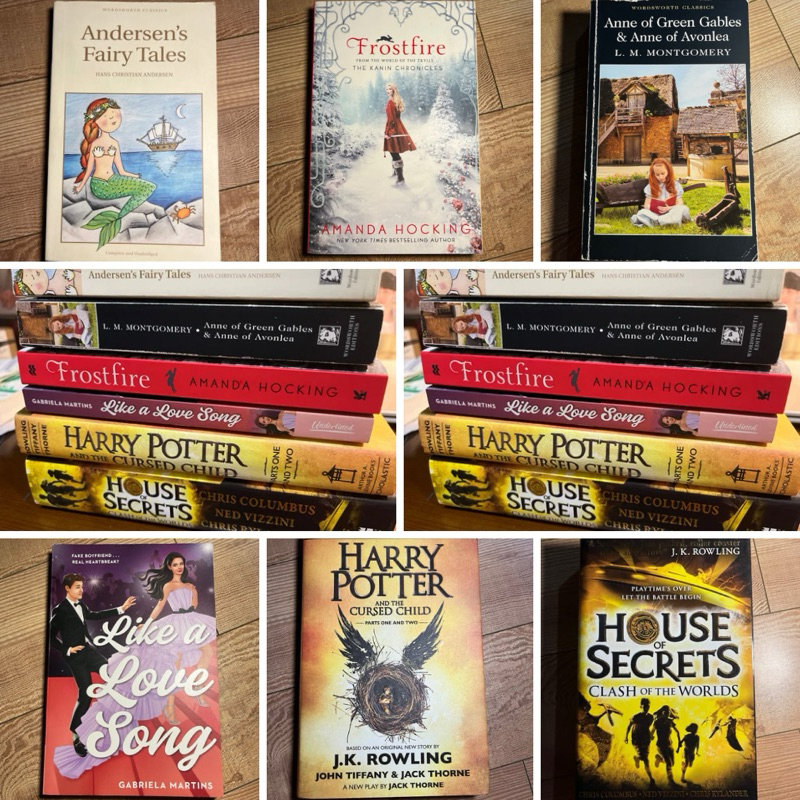 PRELOVED BUKU INGGRIS FIKSI HANS ANDERSEN ANNE OF GREEN GABLES FROSTFIRE LIKE A LOVE SONG HARRY POTT