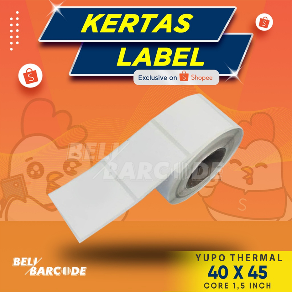 

Label Yupo Thermal 40 x 45 / 40x45 mm / 40x45mm 1 Line 500pcs