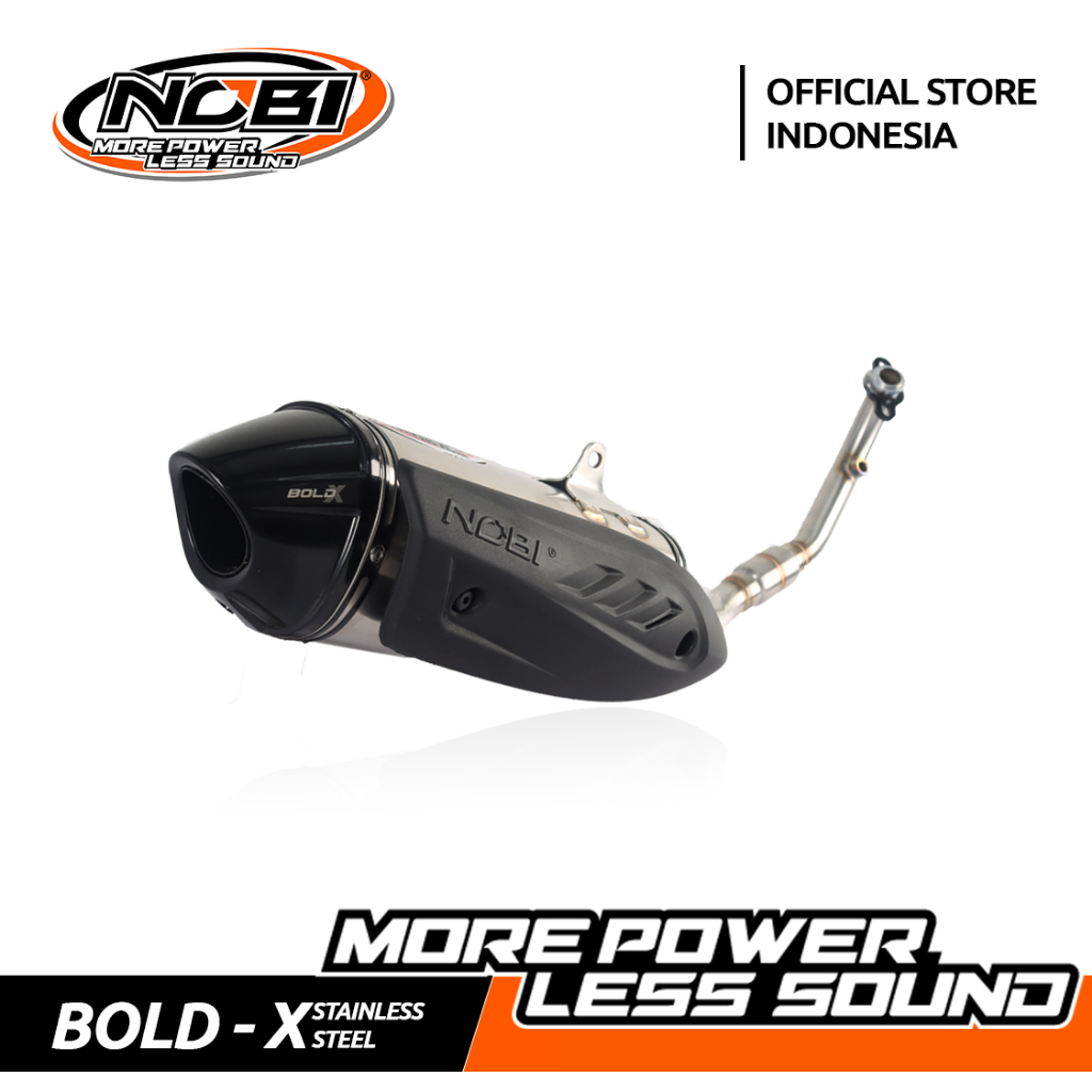 NOBI Knalpot Bold X Stainless Aerox Old -  Lexy Old [ NB012204SS ]