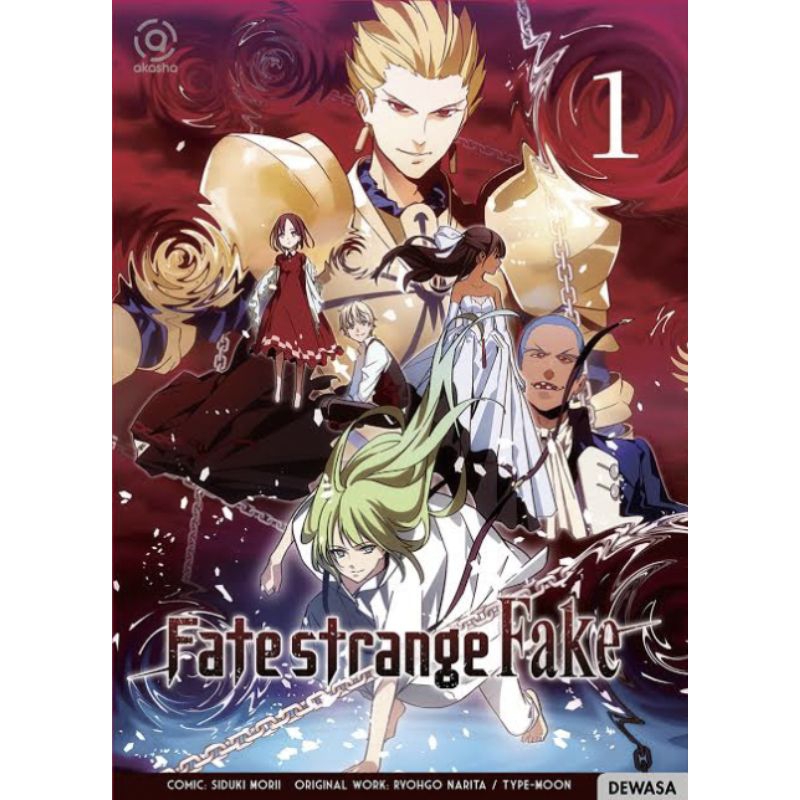 Komik Fate Strange Fake no 1 kondisi buku segel alias baru terbitan asli Gramedia Akasha, Bukunya Ti