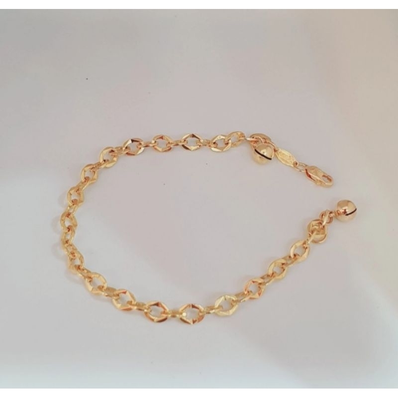 Gelang Emas Wanita Model Terbaru Kadar 375