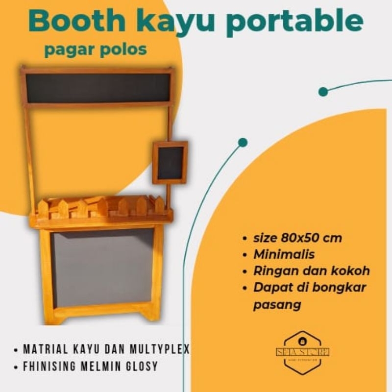 BOOTH KAYU PORTABLE