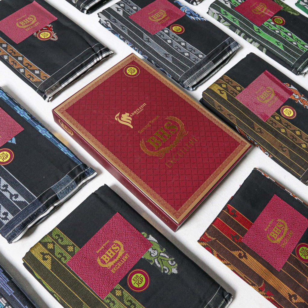 Sarung BHS EXCELLENT Gold Silver JACQUARD Motif Elegan Kekinian