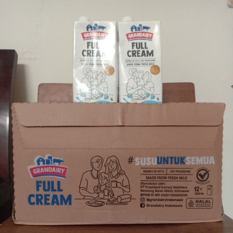 

susu uht grandairy full cream 1 ltr