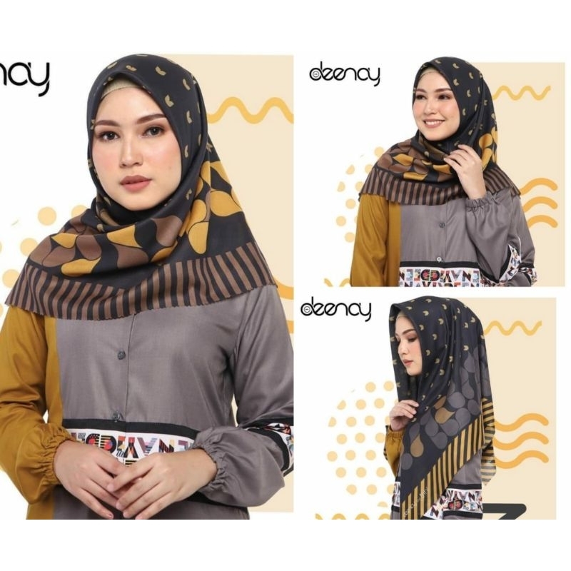 HIJAB MODEL SEGI EMPAT BERMOTIF