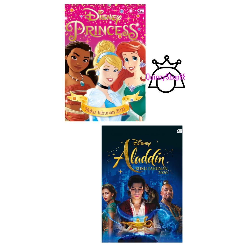 Buku Anak/ Buku Tahunan , Disney Princess, Aladdin 2020 (Cerita, Aktivitas,Poster)