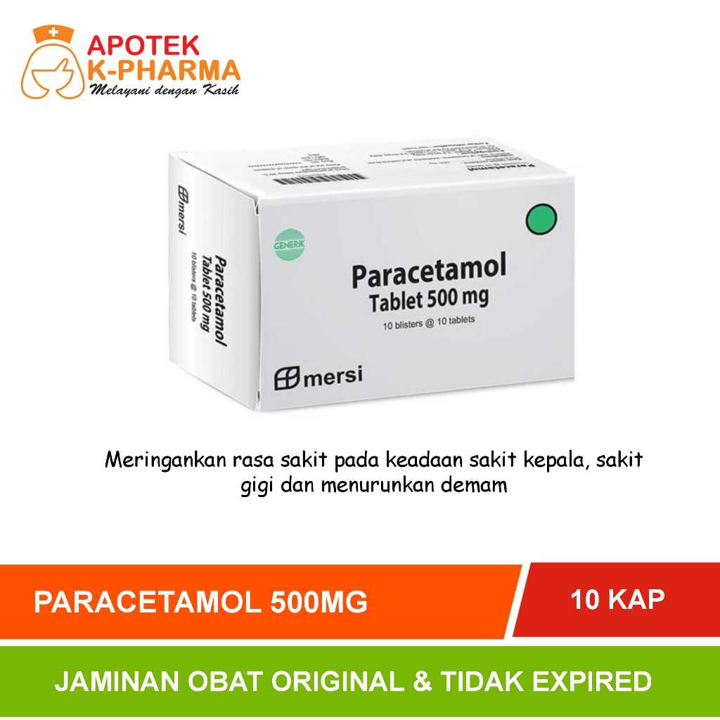 Paracetamol Tablet Dan Sirup Obat Original Mersi