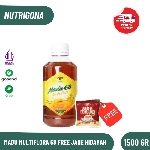 

Madu Multiflora 68 - Free Jahe Hidayah - 1500 Gram