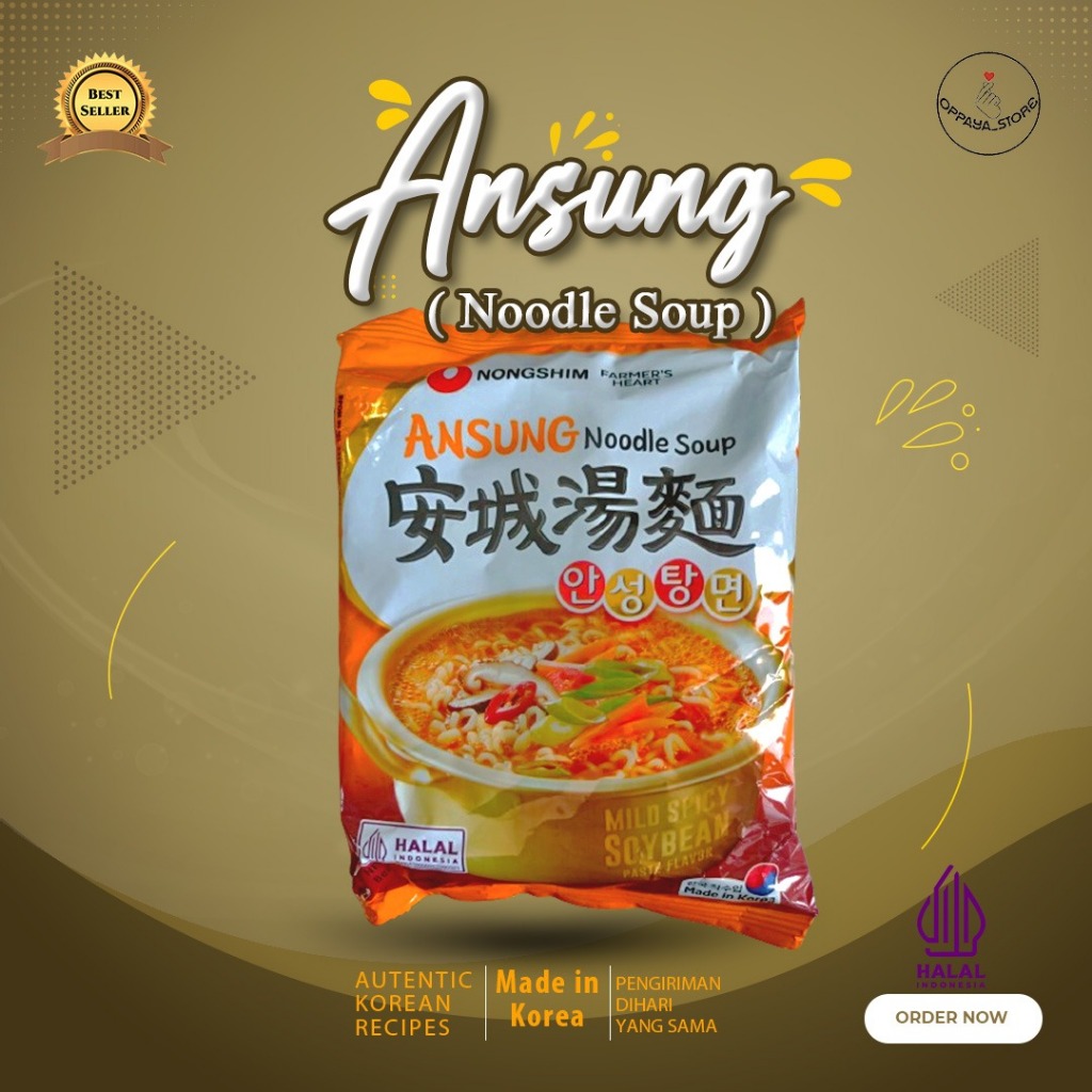 

Nongshim Ansungtangmyun Ramyn 125Gr Halal Orginal Ramen