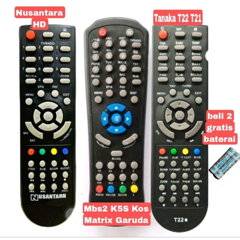 Remot Matrix garuda matrix mbs2 Tanaka T22 T21 K5S Kos Dan Nusantara HD