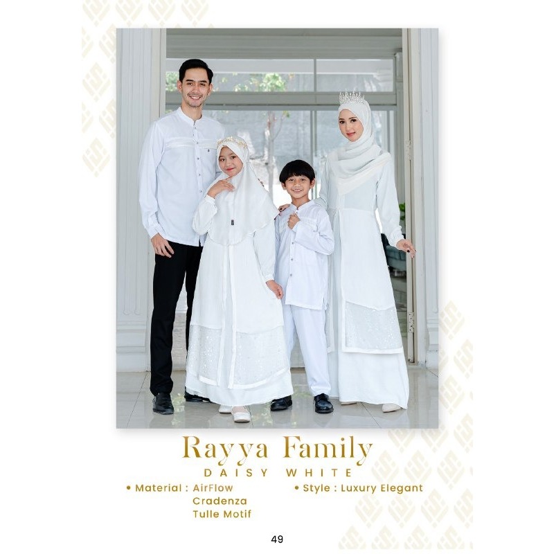 SARIMBIT TERBARU 2024 RAYYA FAMILY DAISY WHITE BY SILMI FASHION // SETELAN PAKAIAN SERAGAM KELUARGA 