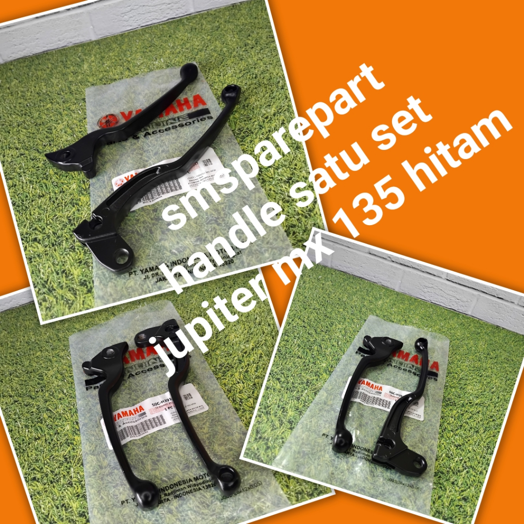 handle hendel set kiri kanan rem cakram dan kopling motor yamaha jupiter mx new 135 hitam