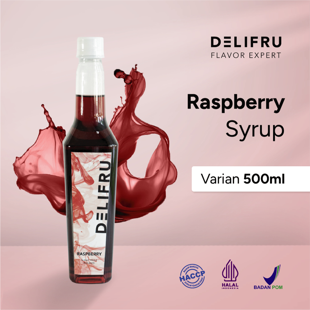 

Syrup Raspberry Delifru 500 ml - Sirup Beri Frambos Premium
