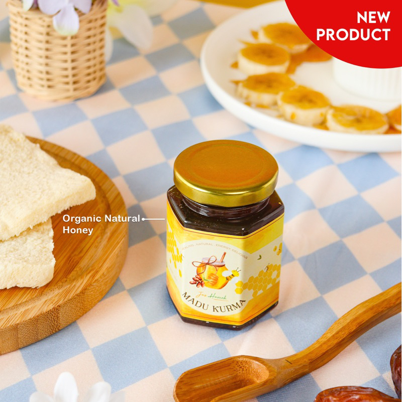 JHC Madu Kurma / Untuk Daya Tahan Tubuh Anak dan Dewasa / Jus Haocek Madu Kurma 100% Madu Murni