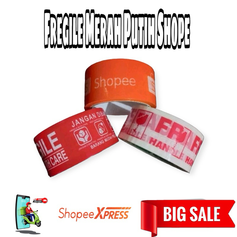 

Lakban Jangan Dibanting Frigale Lakban Sope Printing 48MM x 70Y x 45 mic