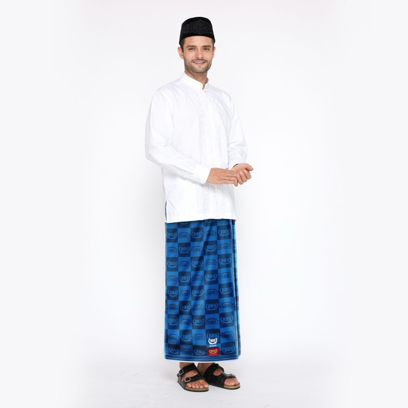 Sarung BHS Excellent Gold Motif E57 JMA Biru