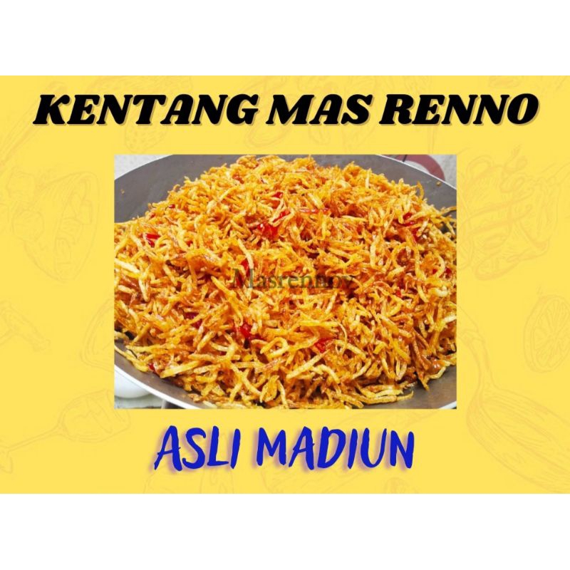 

KENTANG MAS RENNO ASLI MADIUN 130GR KENTANG KRISPI BALADO KENTANG KERING BALADO KENTANG MUSTOFA TANPA BAHAN PENGAWET