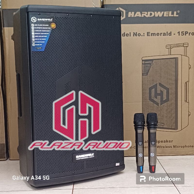 □ BISA COD □ Speaker Portable Hardwell Emerald 15 PRO Original - 15 inch HARDWELL EMERALD 15PRO
