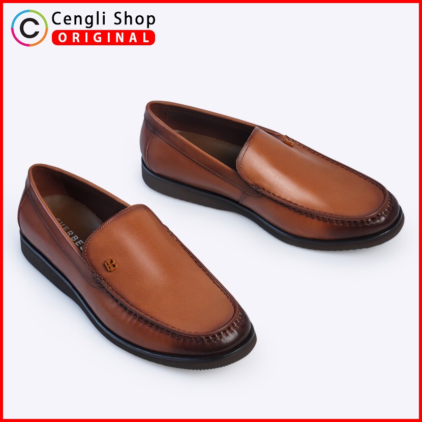 SEPATU LOAFER EVERBEST PRIA ORIGINAL PANSUS KULIT BRANDED COKLAT EM43