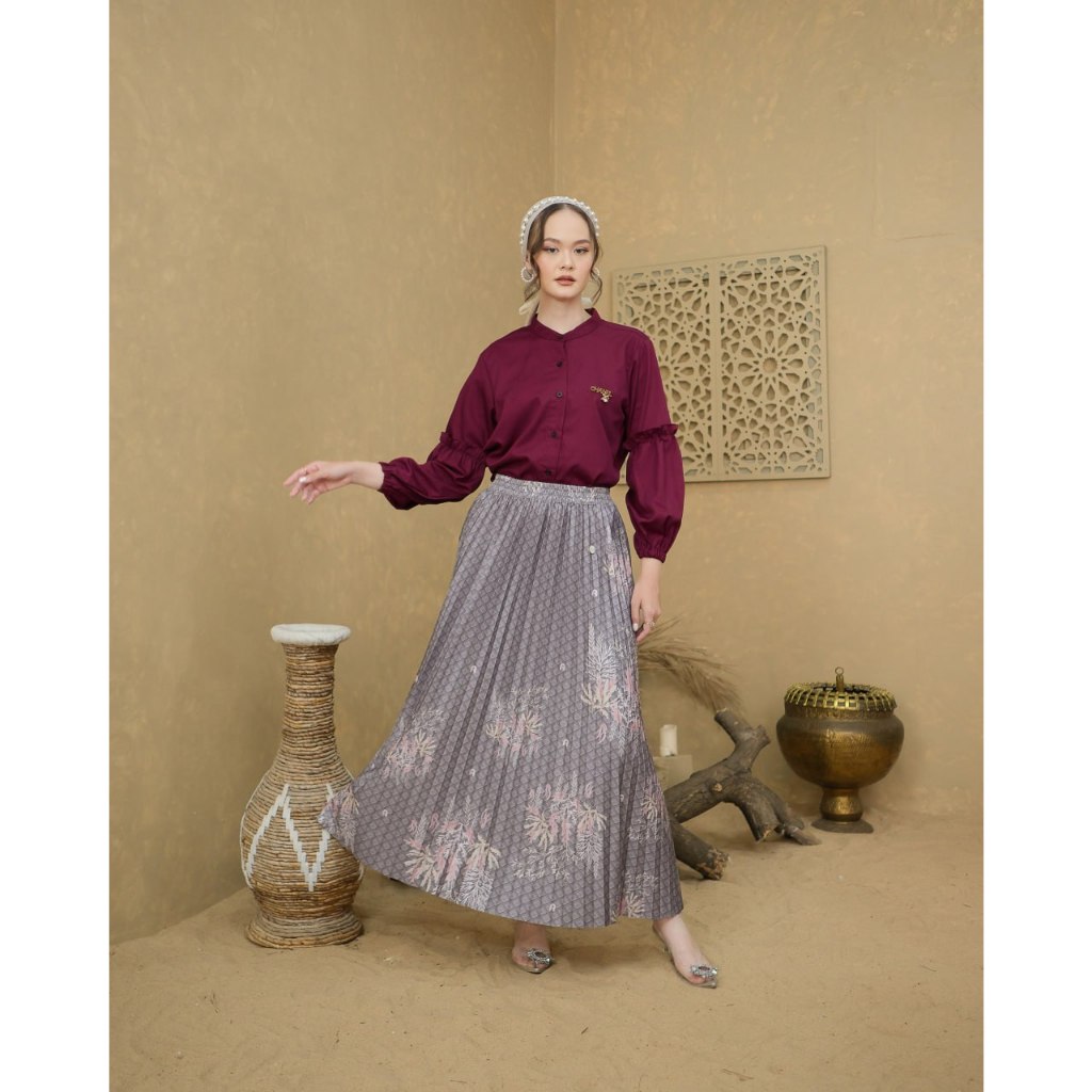 Rok Plisket Premium Motif Vanessa By Rania Fashion