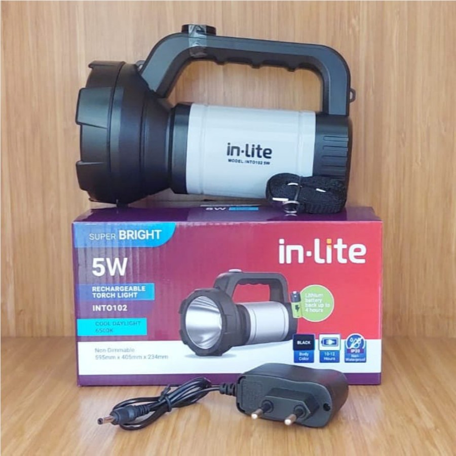 In-Lite Senter LED 5W Super Bright Rechargeable Torch Light