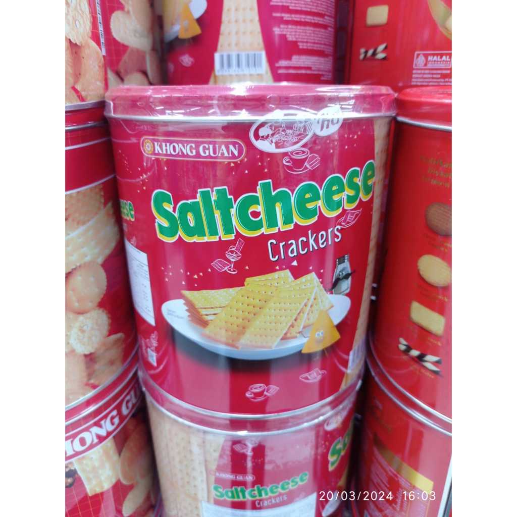 

KHONG GUAN SALTCHEESE 336GR - BISKUIT KALENG LEBARAN