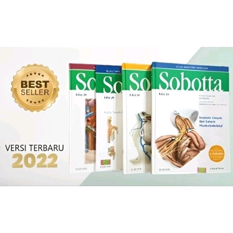 PROMO - Sepaket Isi 4 Buku Atlas Anatomi Manusia Sobotta Edisi 24 Elsevier Jilid 1 - 4 Bahasa Indone