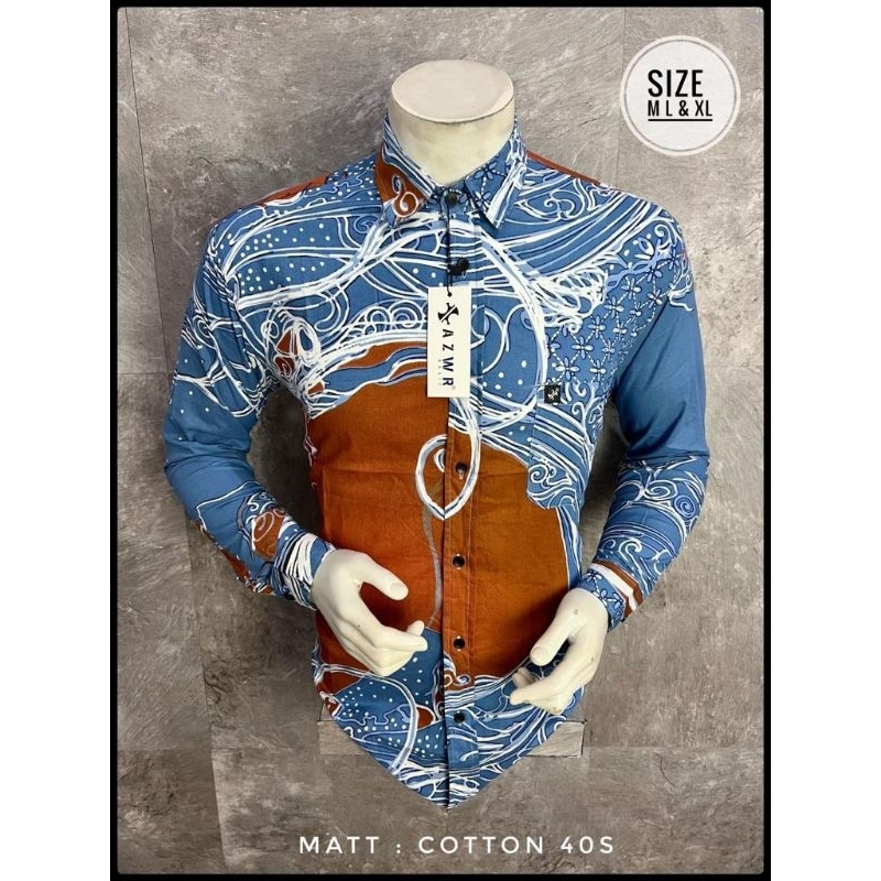 kemeja batik keren azwr ori