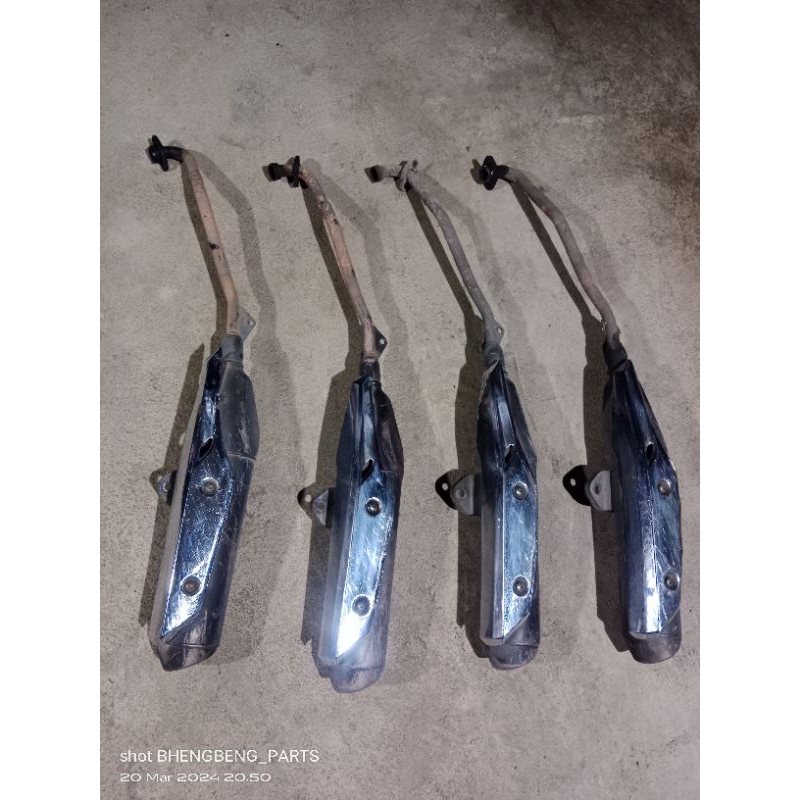 Knalpot supra x125 Fi kyz original copotan